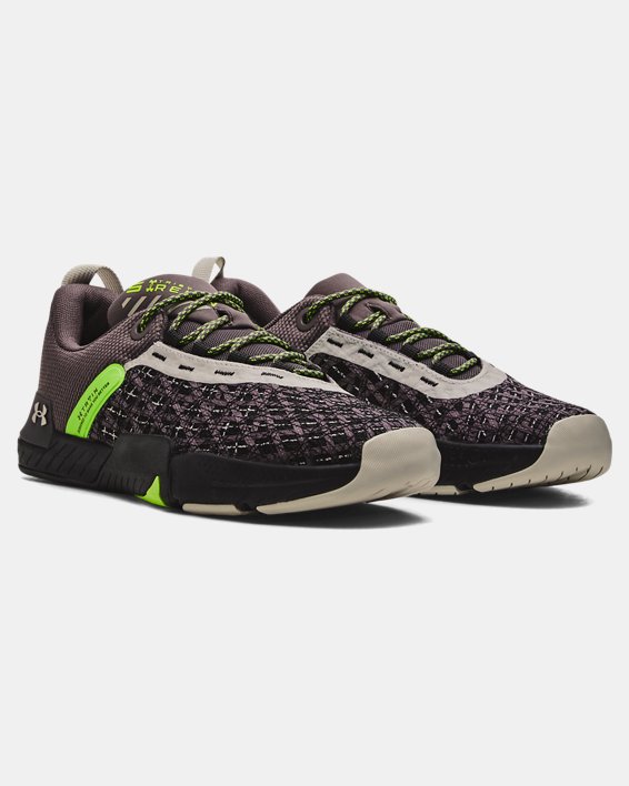 Men's UA TriBase™ Reign 5 Training Shoes in Gray image number 3